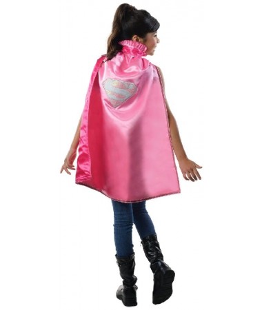 Supergirl Pink Deluxe Cape Kids